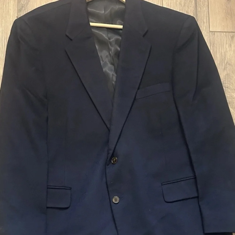 100% Cashmier Perlis Blazer Navy Blue Sports Jacket Size 48